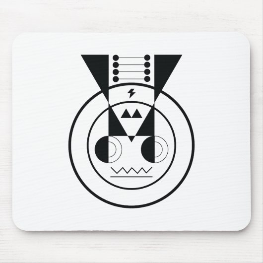 Ox Zodiac - Ushi Geometric Desk Accessory Mousepad (Vorne)