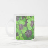Oxalis-Blätter - Rot und Grün Mattglastasse (Links)