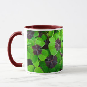 Oxalis-Blätter - Rot und Grün Tasse