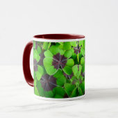 Oxalis-Blätter - Rot und Grün Tasse (Vorderseite Links)