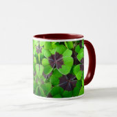 Oxalis-Blätter - Rot und Grün Tasse (VorderseiteRechts)