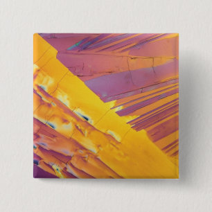 Oxalische Säure-Kristalle Button