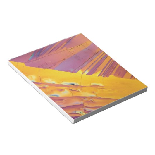 Oxalsäure-Kristalle Notizblock (angewinkelt)