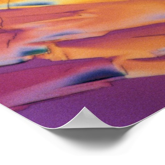 Oxalsäure-Kristalle Poster (Ecke)