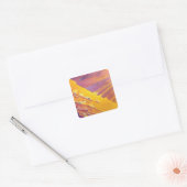 Oxalsäure-Kristalle Quadratischer Aufkleber (Umschlag)