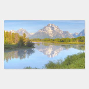 Oxbow Bend Rechteckiger Aufkleber