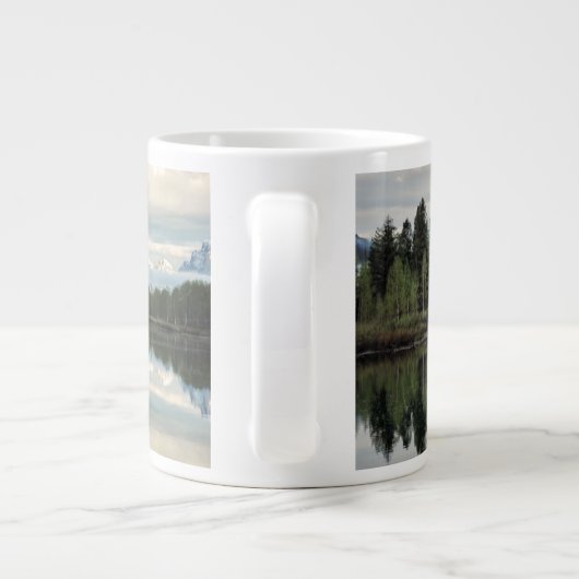Oxbow Bend Reflection Jumbo-Tasse (Rückseite)