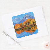 Oxbow Bend Sunrise Quadratischer Aufkleber (Umschlag)