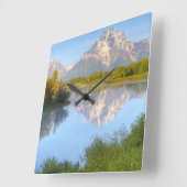 Oxbow Biegung Quadratische Wanduhr (Winkel)