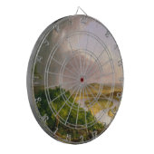 Oxbow River Seen vom Berg Holyoke, Massachusetts Dartscheibe (Vorderseite Links)