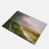 Oxbow River Seen vom Berg Holyoke, Massachusetts Fußmatte (Schrägansicht)