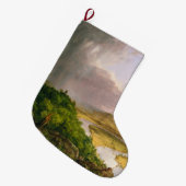 Oxbow River Seen vom Berg Holyoke, Massachusetts Großer Weihnachtsstrumpf (Vorderansicht (hängend))