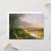 Oxbow River Seen vom Berg Holyoke, Massachusetts Karte (Vorderseite/Rückseite Beispiel)