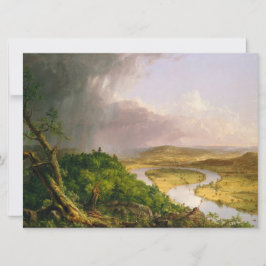 Oxbow River Seen vom Berg Holyoke, Massachusetts Karte