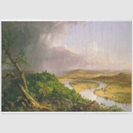 Oxbow River Seen vom Berg Holyoke, Massachusetts Seidenpapier