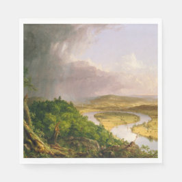 Oxbow River Seen vom Berg Holyoke, Massachusetts Serviette