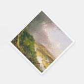 Oxbow River Seen vom Berg Holyoke, Massachusetts Serviette (Ecke)