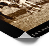 Oxen Freighting in the Black Hills SD 1887 Poster (Ecke)