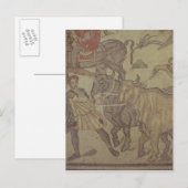 Oxen mit Wassertransport, römisches Mosaik Postkarte (Vorne/Hinten)