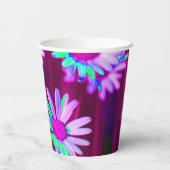 Oxeye Daisy Meadow Pop Art Style Pappbecher (Rückseite)