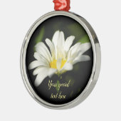 Oxeye Daisy Premier Round Ornament Aus Metall (Links)