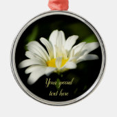 Oxeye Daisy Premier Round Ornament Aus Metall (Vorne)