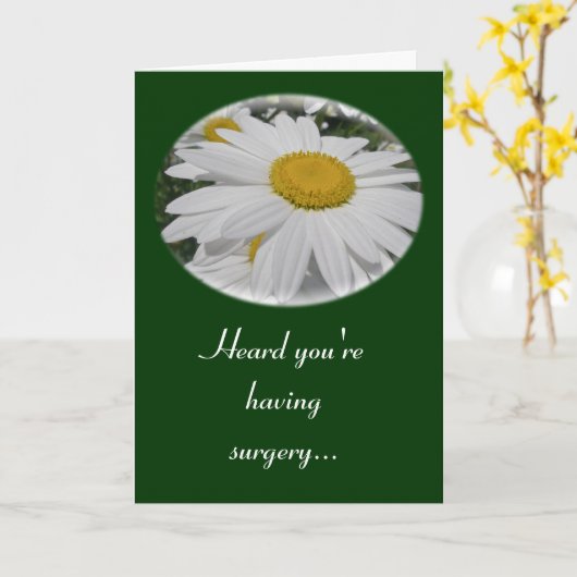 Oxeye Daisy Wildflower Floral Items Having Surgery Karte (Gelbe Blume)