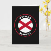 Oxford Alama Al State Flag Dge Vacation Karte (Gelbe Blume)