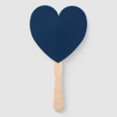 Oxford Blue Heart Shaped Fans - Anpassbar Fächer (Rückseite)