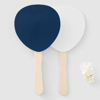 Oxford Blue & White Custom Teardrop Fans Fächer
