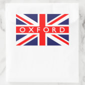 Oxford: Britische Flagge Rechteckiger Aufkleber (Tasche)