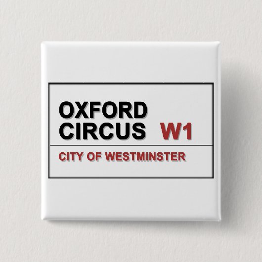 Oxford Circus Button (Vorderseite)