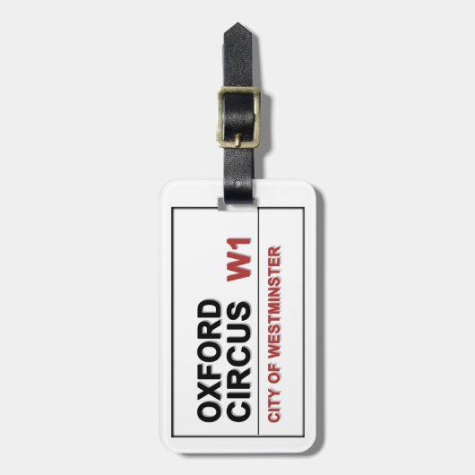 Oxford Circus Gepäckanhänger (Vorderseite vertikal)
