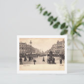 Oxford Circus, London, England Vintag Postkarte (Stehend Vorderseite)