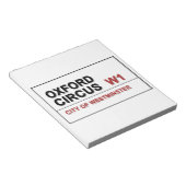 Oxford Circus Notizblock (angewinkelt)