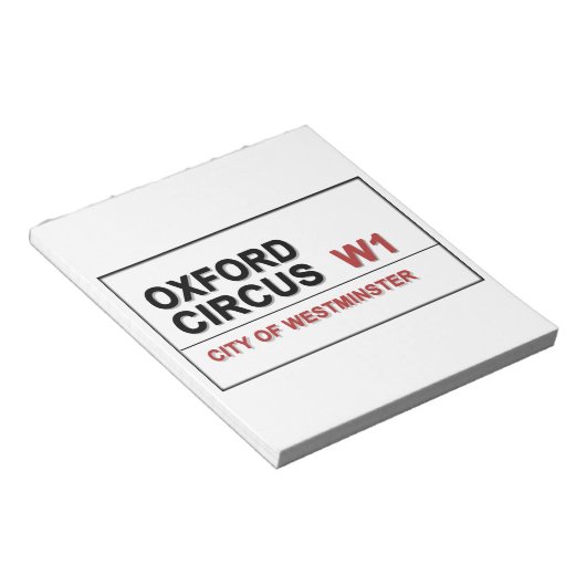 Oxford Circus Notizblock (angewinkelt)