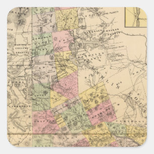 Oxford Co., Maine Quadratischer Aufkleber