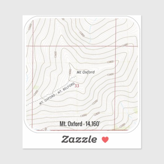 Oxford Colorado Aufkleber (Blatt)