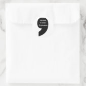 Oxford Comma Awareness Sticker (Tasche)