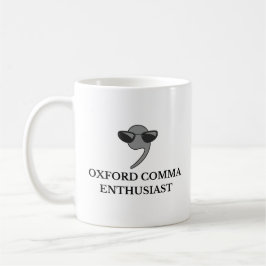 Oxford Comma Enthusiast | Funny English Teacher Kaffeetasse