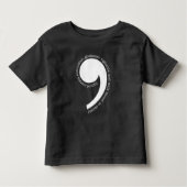 Oxford Comma Enthusiast Kleinkind T-shirt (Vorderseite)