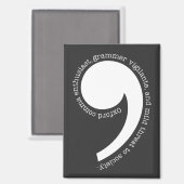 Oxford Comma Enthusiast Magnet (Vorderseite/Rückseite)