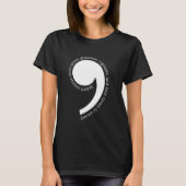 Oxford Comma Enthusiast T-Shirt (Vorderseite)