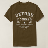 Oxford Comma Funny English Grammar Nerd Gift T-Shirt (Design vorne)