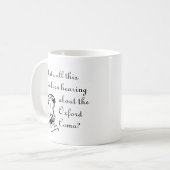Oxford Comma ist nicht mit Retro Ladys zu vergleic Kaffeetasse (Vorderseite Links)