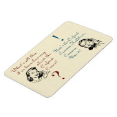 Oxford Comma ist nicht mit Retro Ladys zu vergleic Magnet (Linke Seite)