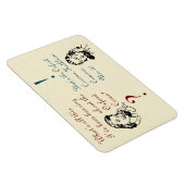 Oxford Comma ist nicht mit Retro Ladys zu vergleic Magnet (Rechte Seite)