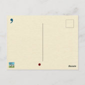 Oxford Comma ist nicht mit Retro Ladys zu vergleic Postkarte (Rückseite)