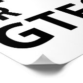 Oxford Comma oder GTFO Poster (Ecke)