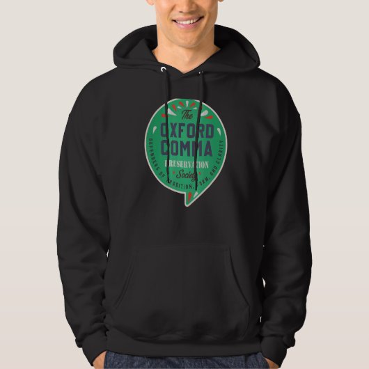 Oxford Comma Preservation Society Team Hoodie (Vorderseite)